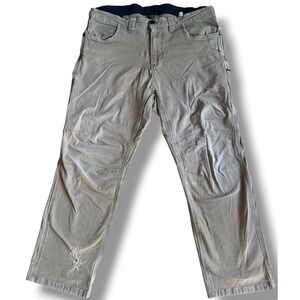 Off The Grid Trailblazer Pants Mens 36x29 Khaki Work Utility Cargo - Distressed